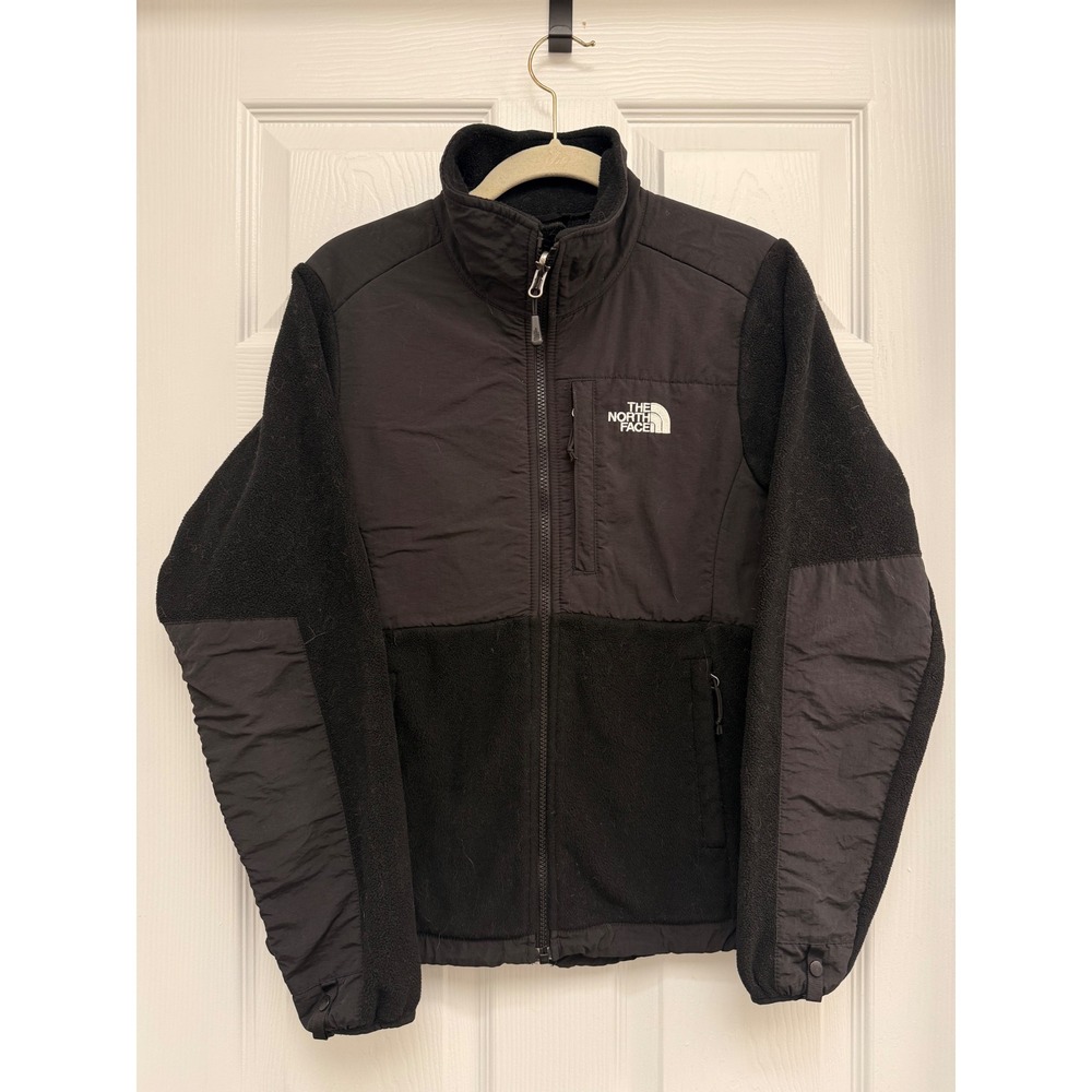 The North Face Denali Full Zip Fleece Jacket Womens Small Black Mixed Media